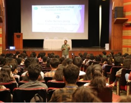 Session by Mr. Yogesh Pawar on Challenges in Journalism in CUBE series.