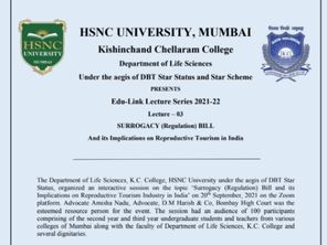 Edu-Link Lecture Series 2021-22 Lecture – 03 SURROGACY 